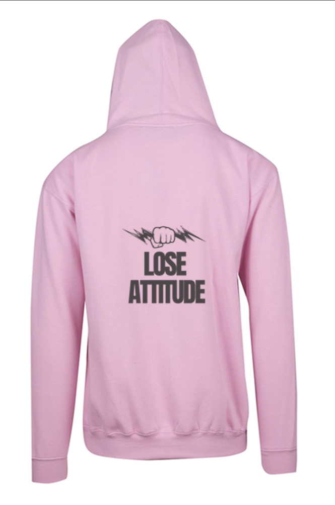 LOSE ATTITUDE FIST PULLOVER HOODIE (WITH BACK LOGO)